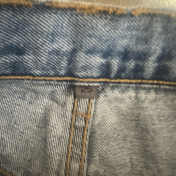 LF The Brand Women’s Y2K Light Wash Ripped Logo Jeans Size 25 - Picture 4 of 6